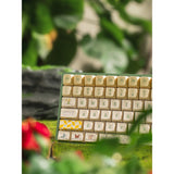 Clavier de jeu mécanique RVB Iqunix f97 floral date (vert, disposition américaine (qwerty), iquunix petit prince, 96 %, LED RVB, remplaçable à chaud, pbt, 2,4 GHz | Bluetooth 5.1 | USB-C)