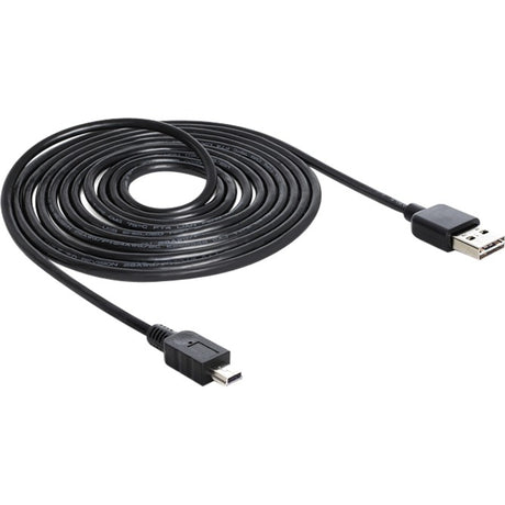 Delock câble easy-usb-a 2.0 mâle > mini USB-B 2.0 mâle (noir, 3 mètres)