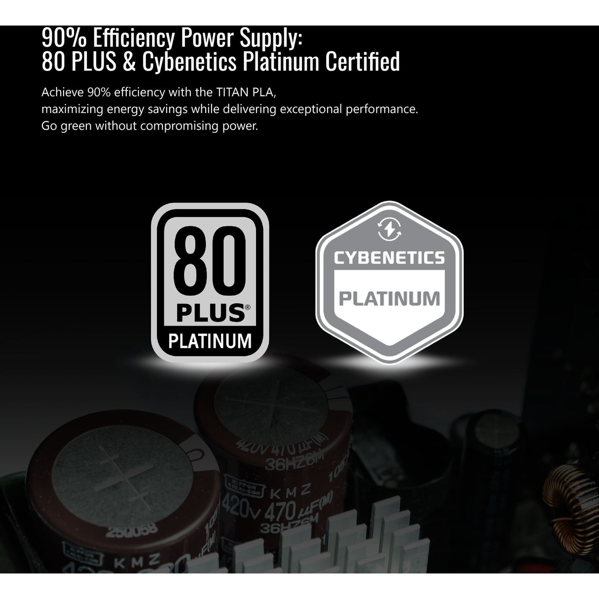Alimentation modulaire Montech titan pla 1000 watts (blanc, 2x pcie)