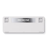 Clavier RVB mécanique personnalisé Mchose x75 v2 Blue Whale Sea (blanc, disposition américaine (qwerty), swk baleine mer, 75 %, RVB, hot swap, double-shot pbt, sans fil | Bluetooth | USB-C)