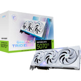 Carte graphique MSI GeForce RTX 5070 Ti Gaming Trio OC White (Blanc, 3x Display Port, 1x HDMI 2.1, DLSS 4)