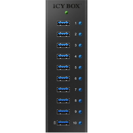 Icy box ib-ac6110 Hub USB (noir, 10x ports USB 3.0)