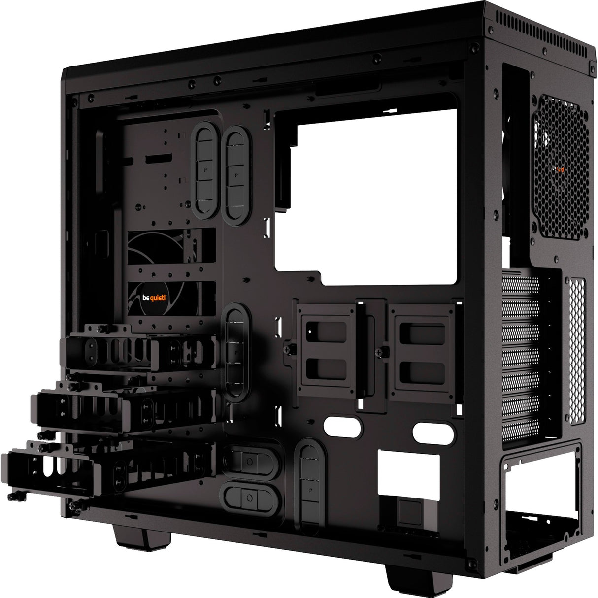 Soyez silencieux! boîtier tour midi pure base 600 window (noir | 2x USB-A | verre trempé)