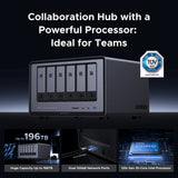 Ugreen nasync dxp6800 pro (grijs, 2x 10gbe, hdmi, thunderbolt 4 (40gb s))