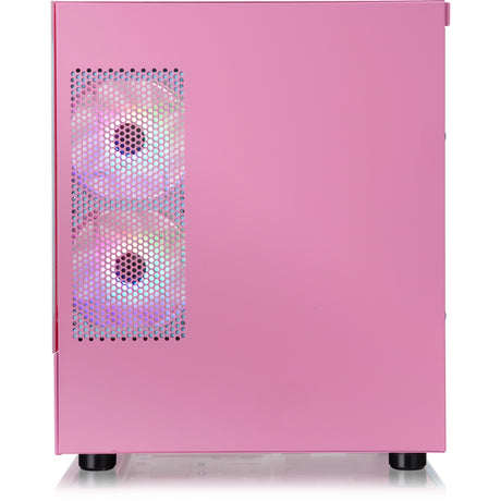 Thermaltake view 170 tg argb mini tower behuizing (roze | 2x usb-a | rgb | tempered glass)