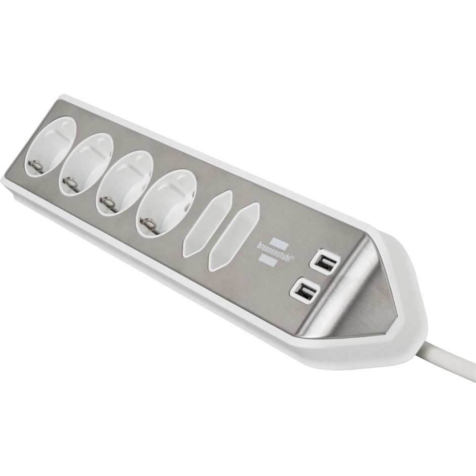 Brennenstuhl Brennenstuhl Estilo HoekstopContact 4 fois avec USB Charge Func