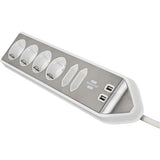 Brennenstuhl Brennenstuhl Estilo HoekstopContact 4 fois avec USB Charge Func