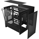 Boîtier tour midi Nzxt h3 flow (noir (mat) | 1x USB-A | 1x USB-C | verre trempé)