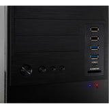 Boîtier tour midi Inter-tech it-6865 (noir | 4x USB-A | 1x USB-C)