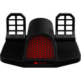 Pédales de gouvernail Charlie Aeronautical Honeycomb (noires)