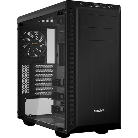 Soyez silencieux! boîtier tour midi pure base 600 window (noir | 2x USB-A | verre trempé)
