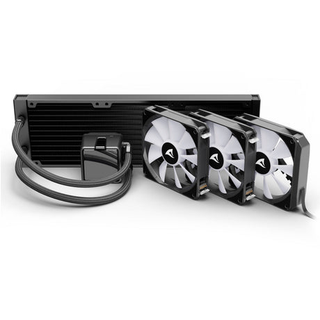 Refroidissement par eau Sharkoon s100 argb (noir, connecteur de ventilateur PWM à 4 broches)