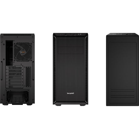 Soyez silencieux! boîtier tour midi pure base 600 (noir | 2x USB-A)