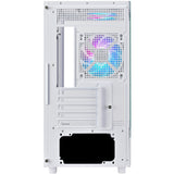 Boîtier mini tour Silverstone lucid 04 (blanc | 2x USB-A | 1x USB-C | RVB | verre trempé)