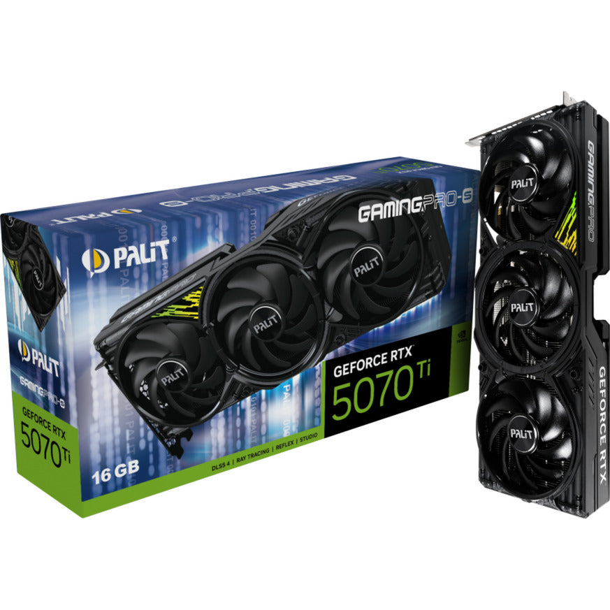 Carte graphique Palit GeForce RTX 5070 Ti Gaming Pro-S (DLSS 4, 3x Display Port, 1x HDMI 2.1)