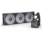 Refroidissement par eau Sharkoon s100 argb (noir, connecteur de ventilateur PWM à 4 broches)