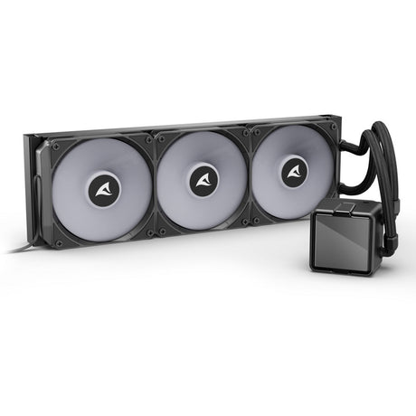 Refroidissement par eau Sharkoon s100 argb (noir, connecteur de ventilateur PWM à 4 broches)