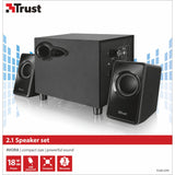 Trust avora 2.1 ensemble de haut-parleurs subwoofer haut-parleur PC (noir, 20442)