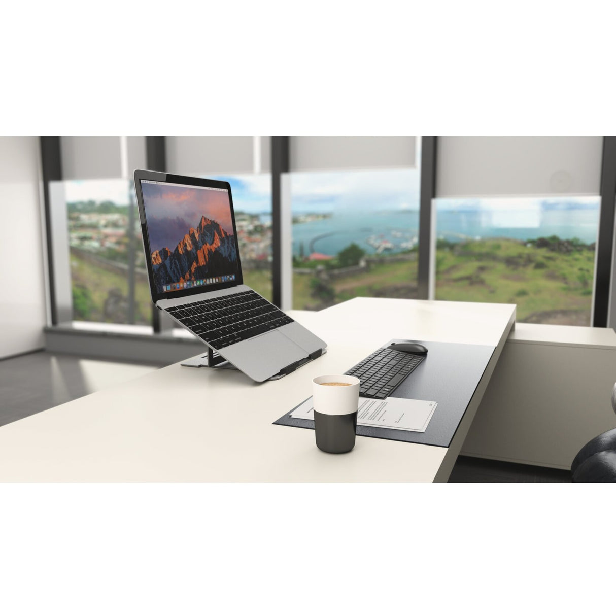 Support élévateur pour ordinateur portable en aluminium Kensington easy riser (aluminium)