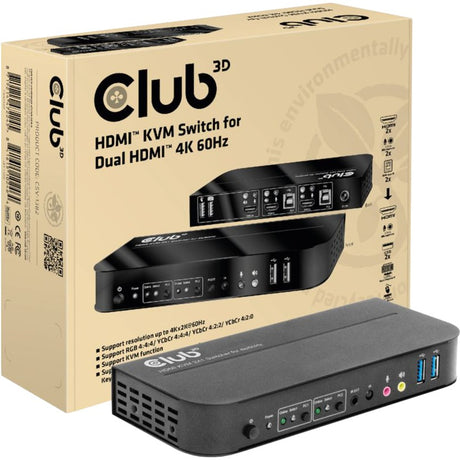 Commutateur KVM Club 3D CSV-1382