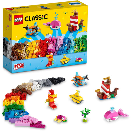 Lego classic - jouets de construction créatifs amusants en mer (11018)