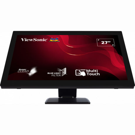 Viewsonic 10-point touch screen monitor td2760 27 (zwart, 1x hdmi, 1x displayport, vga, usb-a, usb-b)