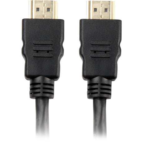 Câble HDMI haut débit Sharkoon avec Ethernet (noir, 1 mètre, 4k, plaqué or)