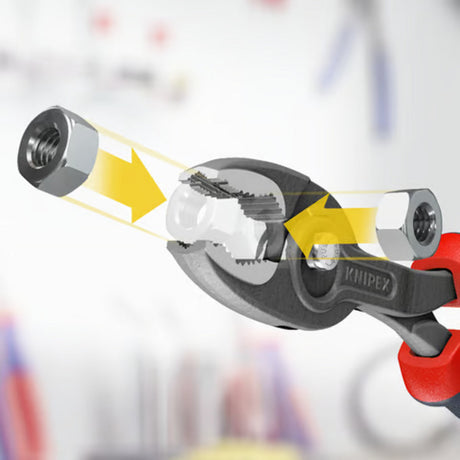 Pince à poignée avant Knipex | longueur 200 mm | gaines polies multi-composants | phosphaté noir | 1 pièce - 82 02 200 - 82 02 200