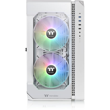 Boîtier tour midi Thermaltake view 51 tg snow argb edition (blanc | 4x USB-A | 1x USB-C | RVB | fenêtre)