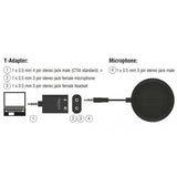 Microphone de table Delock (noir)