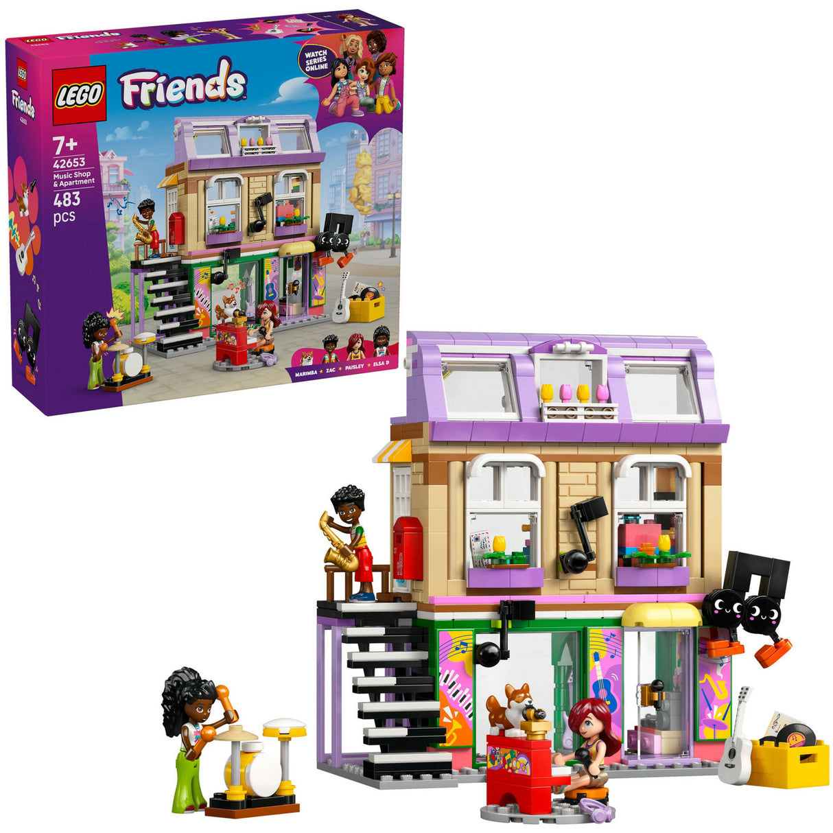 LEGO Friends 42653 magasin de musique et appartement