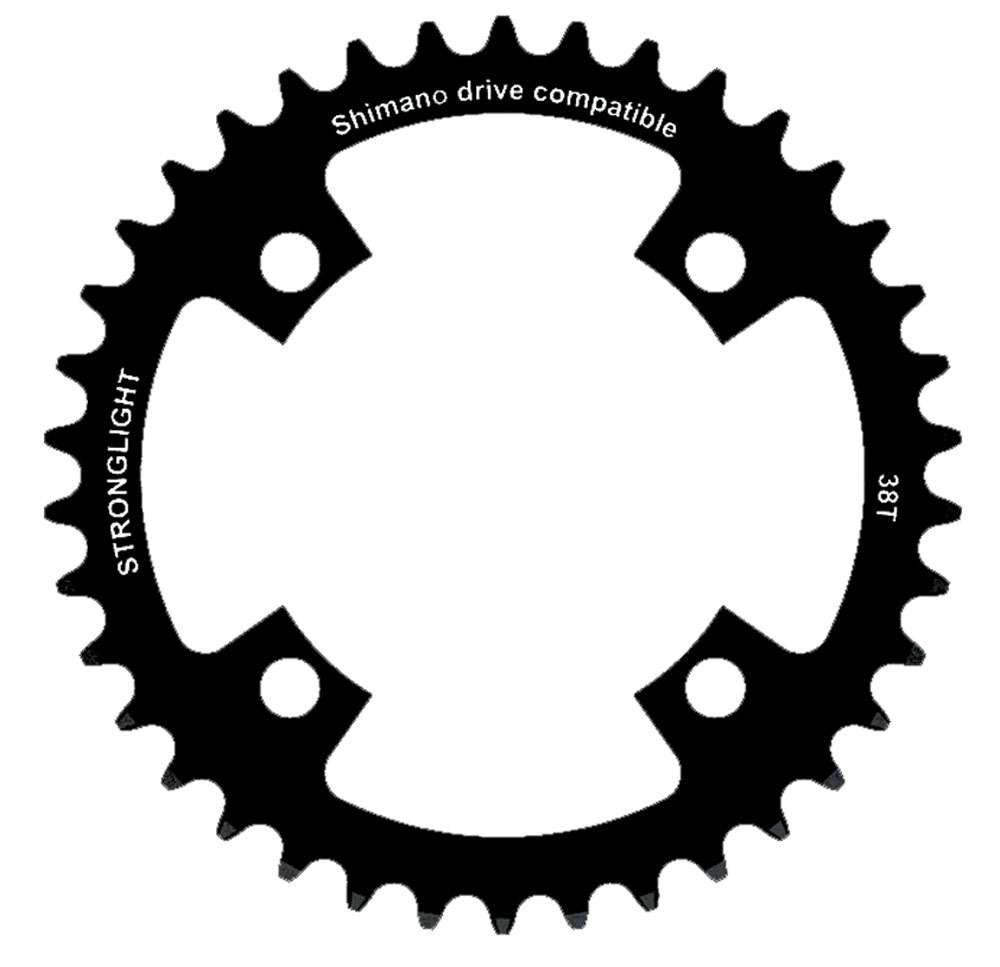 Plateau de vélo électrique Stronglight étroit et large pour Shimano