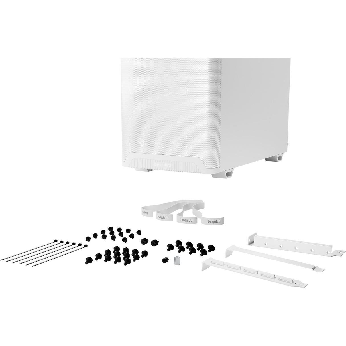 Soyez silencieux! boîtier tour midi pure base 501 airflow (blanc | 2x USB-A | 1x USB-C)