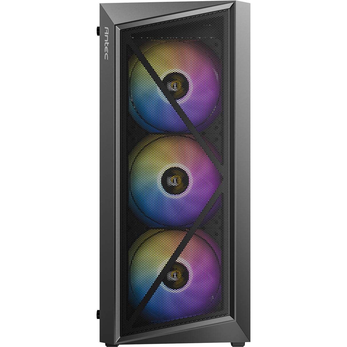 Boîtier tour midi Antec ax67 argb (noir | 3x usb-a | verre trempé)