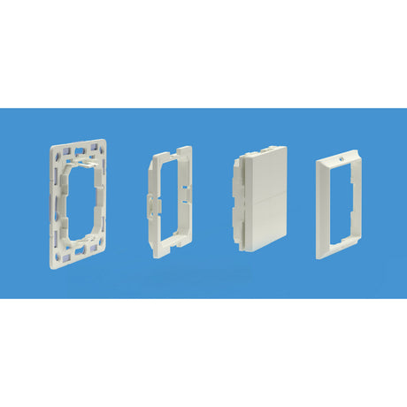 Shelly blu wall switch 4 + legrand adapter schakelaar (wit, bluetooth 4.2)