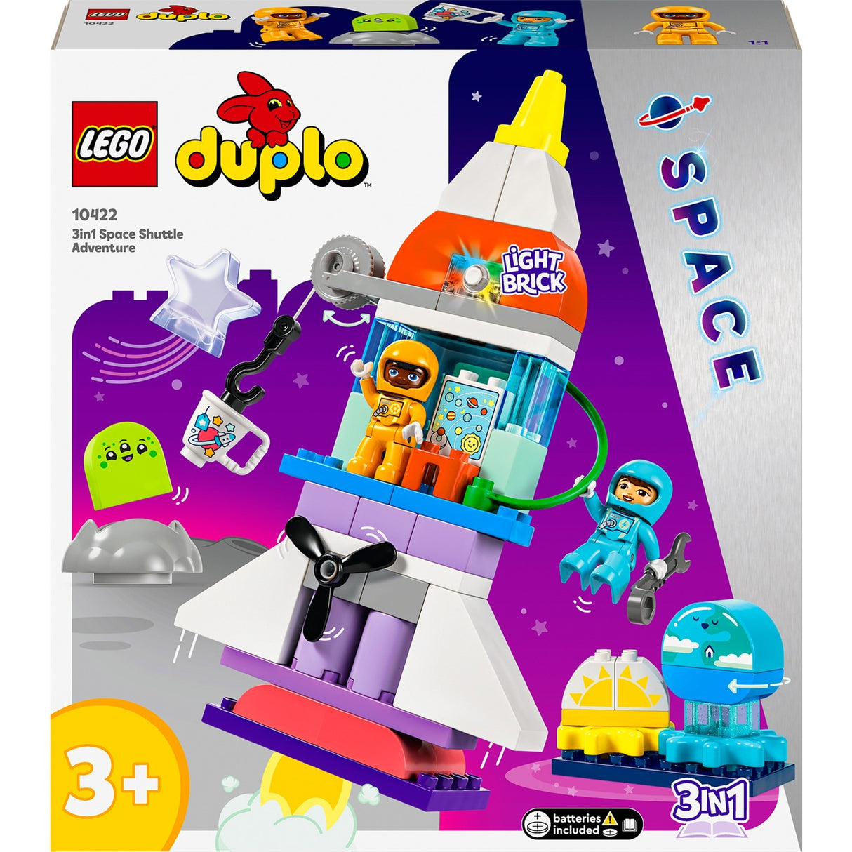 Lego Duplo - Jouet de construction 3 en 1 Aventure spatiale (10422)