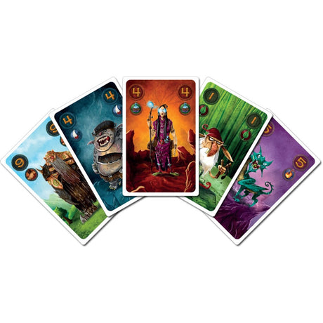 Jeux de gobelins blancs réclament un jeu de 2 cartes (néerlandais, 2 joueurs, 25 minutes, à partir de 10 ans)