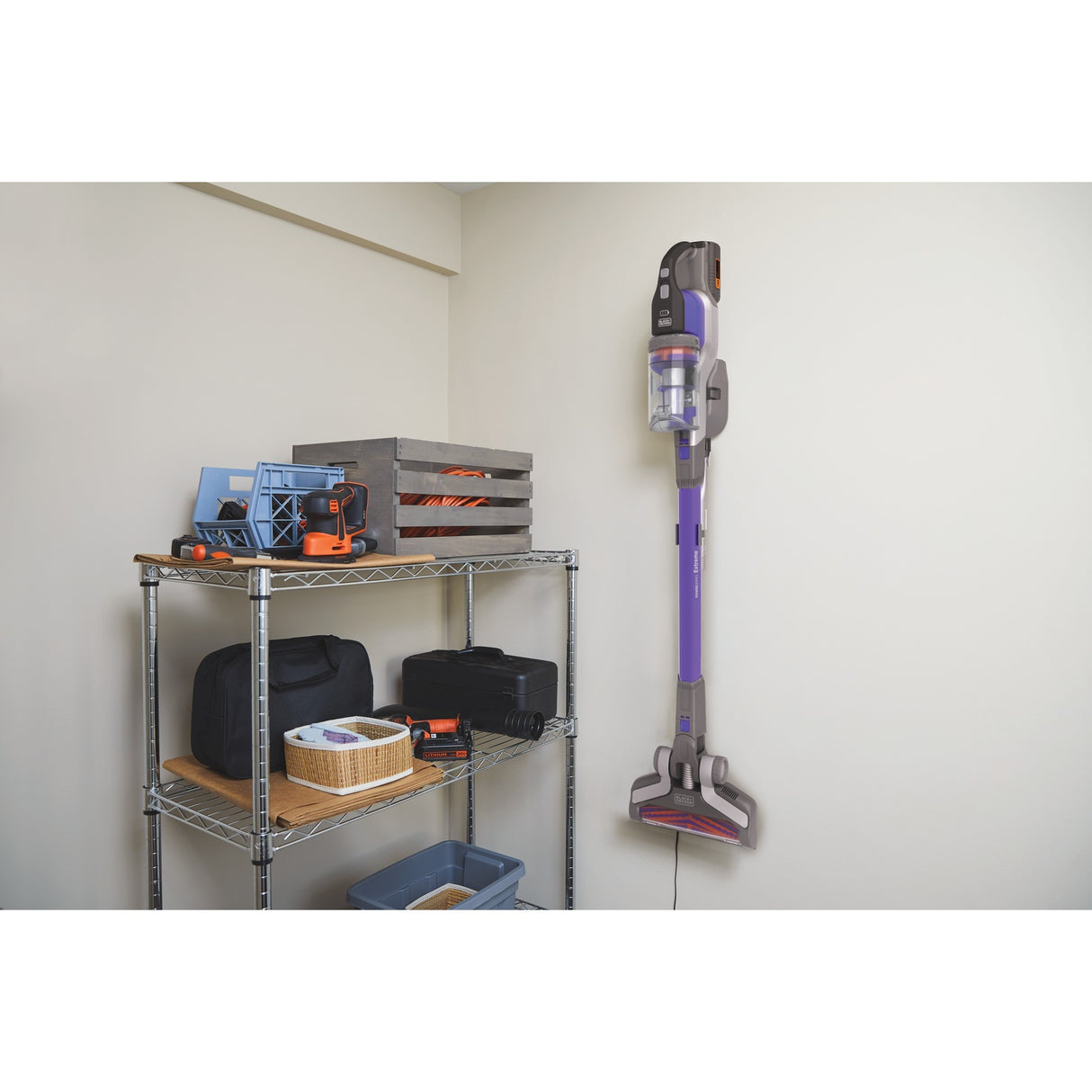 Aspirateur-balai pour animaux de compagnie extrême Black+decker 36 V 4 en 1 Power Series (violet)