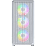 Boîtier tour midi Montech x5m (blanc | 2x USB-A | 1x USB-C | RGB | verre trempé)