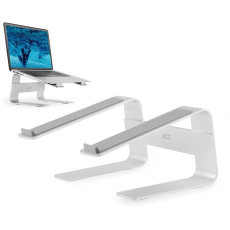 Act connectivité support pour ordinateur portable en aluminium (aluminium)