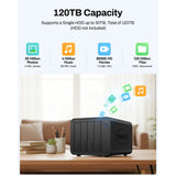 Terramaster f4-425 nas (noir, 1x 2,5GBE, HDMI, USB)