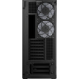 Boîtier tour midi Arctic xtender vg (noir (mat) | 2x USB-A | 1x USB-C | RVB | verre trempé)
