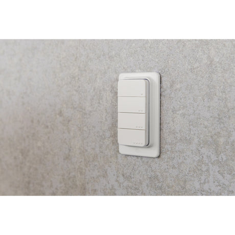 Shelly Blu RC Button 4 ZB Télécommande (Blanc, Bluetooth 5 (LE), ZigBee)