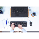Trust primo – ensemble clavier et souris, ensemble de bureau (noir, disposition américaine, membrane)