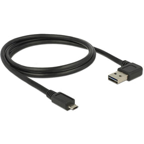 Delock câble easy-usb-a 2.0 mâle > câble easy-usb micro-usb-b 2.0 mâle (noir, 1 mètre)