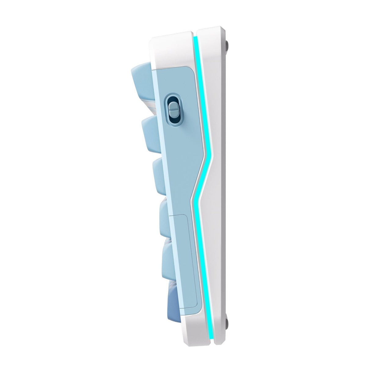 Clavier RVB mécanique personnalisé Mchose x75 v2 Blue Whale Sea (blanc, disposition américaine (qwerty), swk baleine mer, 75 %, RVB, hot swap, double-shot pbt, sans fil | Bluetooth | USB-C)