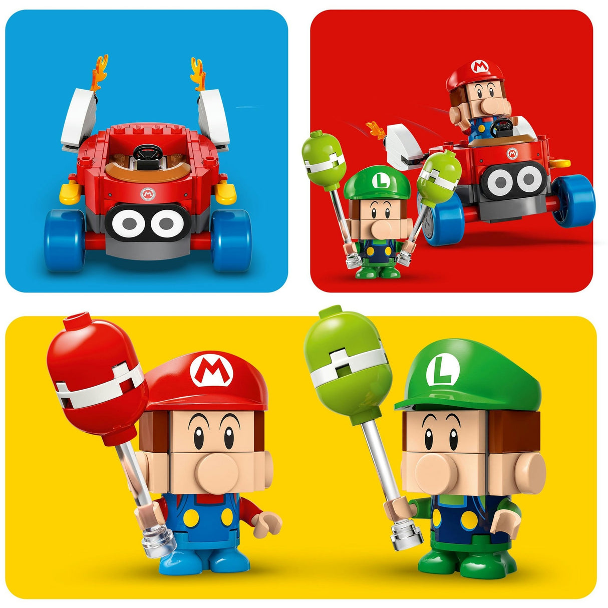 Lego super mario 72034 mario kart bébé mario contre bébé Luigi