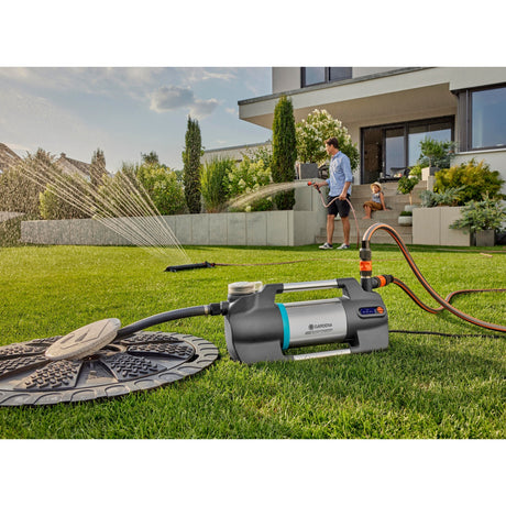 Gardena pompe d'arrosage 6500 SilentComfort (acier inoxydable gris foncé, 1300 watts | Bluetooth)