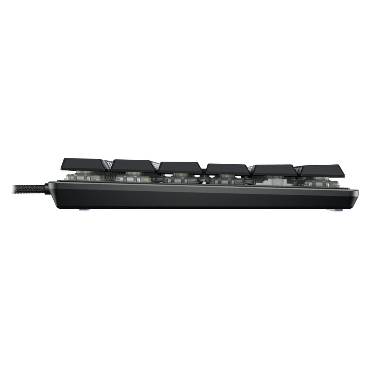 Cherry KC 500 MX LP TKL, clavier (noir, disposition américaine, MX Low Profile 2.0 Ivory, 80 % (TKL), LED blanche, touches PBT)