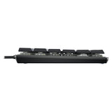 Cherry KC 500 MX LP TKL, clavier (noir, disposition américaine, MX Low Profile 2.0 Ivory, 80 % (TKL), LED blanche, touches PBT)